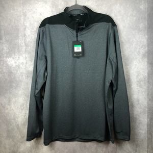 NEW Nike Golf Pullover Jacket Mens XL Dry Top Half Zip Core OLC Gray Black